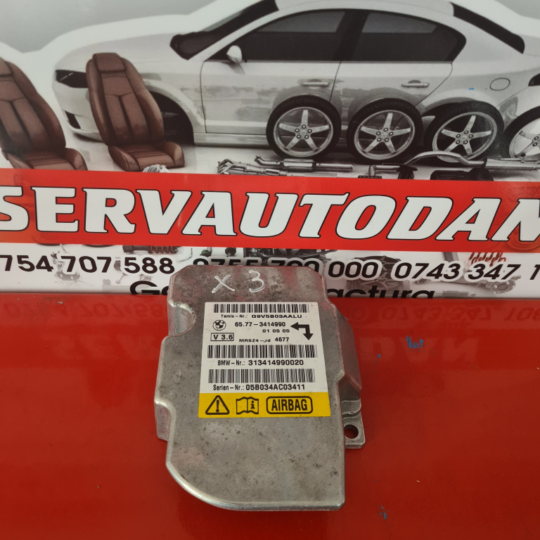 Calculator Airbag BMW X3 (2004-2010) [E83] 2.0 Motorina 2008, 3414990 / 3424581