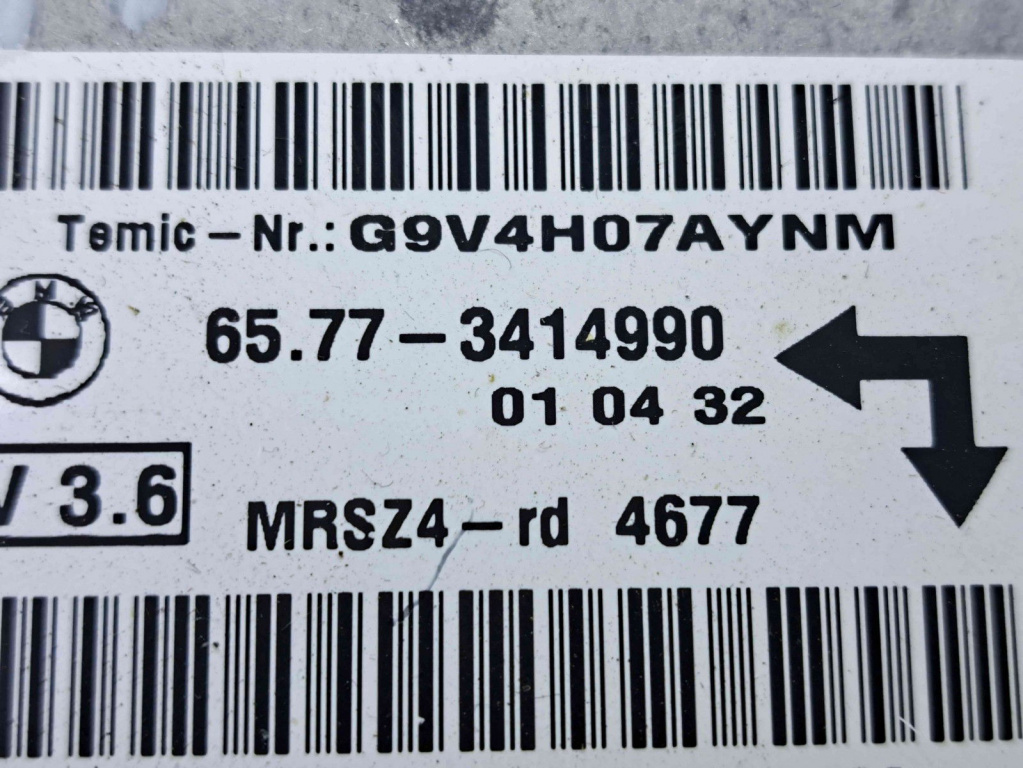 Calculator airbag Bmw X3 (E83) [Fabr 2003-2009] 3414990 2.0 M47 110KW / 150CP