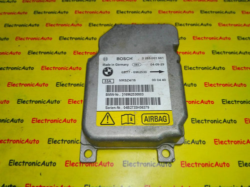 Calculator AIRBAG BOSCH BMW X5 E53 0 285 001 681 / 0285001681 / 65 77 6962530 / 65776962530 / 316962...