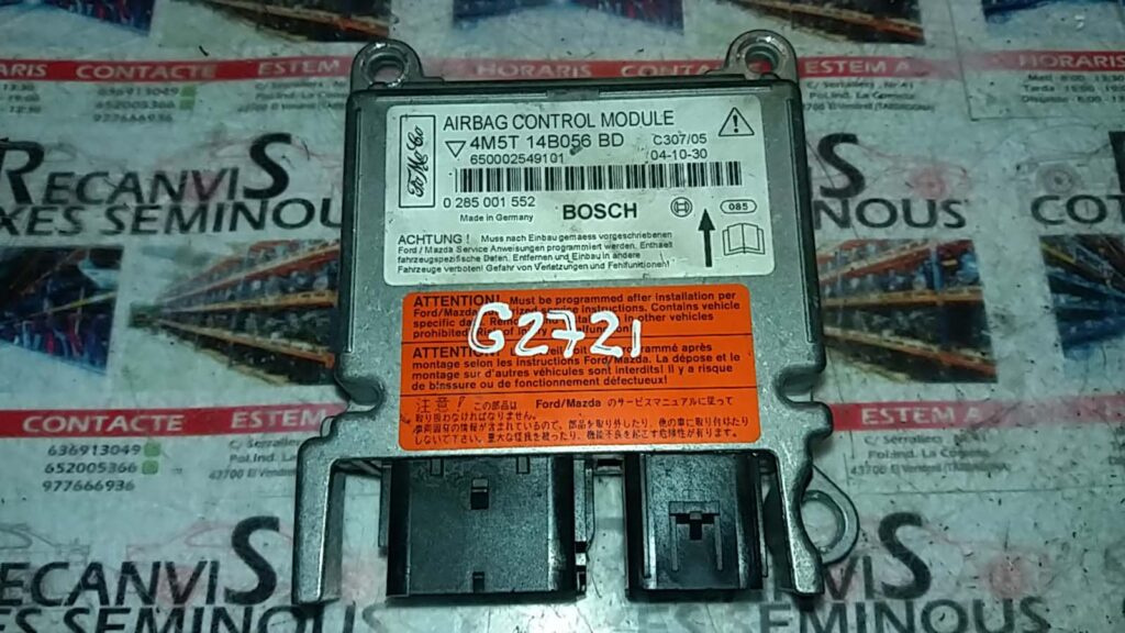 Calculator AIRBAG BOSCH FORD FOCUS 4M5T-14B056-BD / 4M5T 14B056 BD / 4M5T14B056BD / 0 285 001 552 / 02850015524M5T-14B056-BD / 4M5T 14B056 BD / 4M5T14B056BD / 0 285 001 552 / 0285001552
