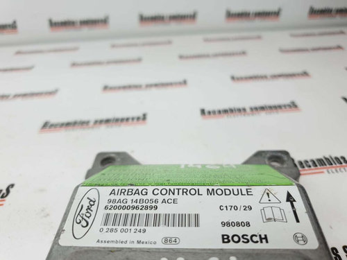 Calculator AIRBAG BOSCH FORD FOCUS 98AG-14B056-ACE / 98AG 14B056 ACE / 98AG14B056ACE / 0 285 001 249...