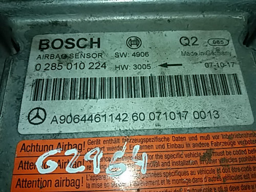 Calculator AIRBAG BOSCH MERCEDES-BENZ SPRINTER 0 285 010 224 / 0285010224 / A90644611420 285 010 224...