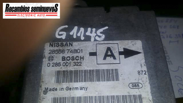 Calculator AIRBAG BOSCH NISSAN MICRA 0 285 001 322 / 0285001322 / 28556 74B01 / 2855674B010 285 001 322 / 0285001322 / 28556 74B01 / 2855674B01