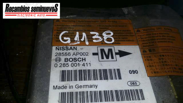 Calculator AIRBAG BOSCH NISSAN MICRA 0 285 001 411 / 0285001411 / 28556 AP002 / 28556AP0020 285 001 411 / 0285001411 / 28556 AP002 / 28556AP002