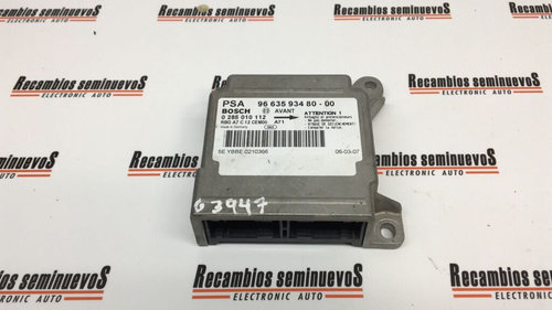 Calculator AIRBAG BOSCH PEUGEOT 207 0 285 010 112 / 0285010112 / 96635934800 285 010 112 / 028501011...