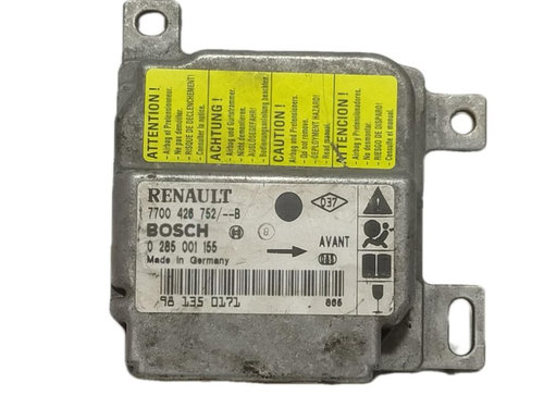 Calculator AIRBAG BOSCH RENAULT CLIO 0 285 001 155 / 0285001155 / 7700426752 B / 7700426752B0 285 00...