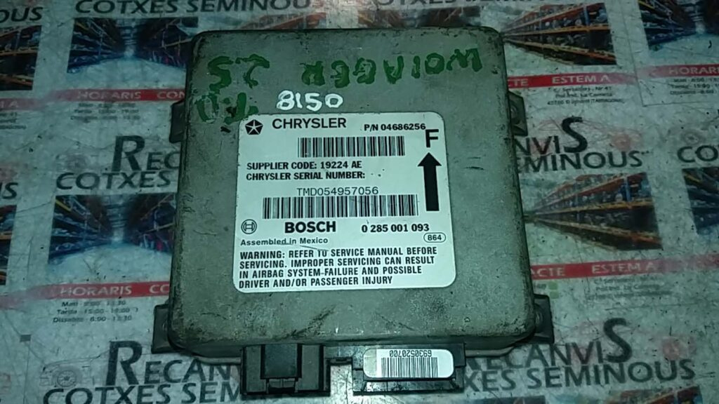 Calculator AIRBAG CHRYSLER VOYAGER 0 285 001 093 / 0285001093 / 046862560 285 001 093 / 0285001093 / 04686256