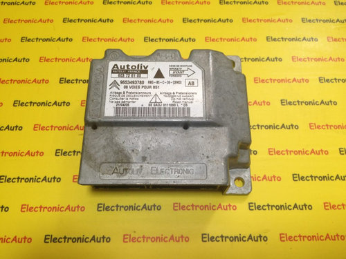 Calculator Airbag Citroen C4, 603726100, 9653493780