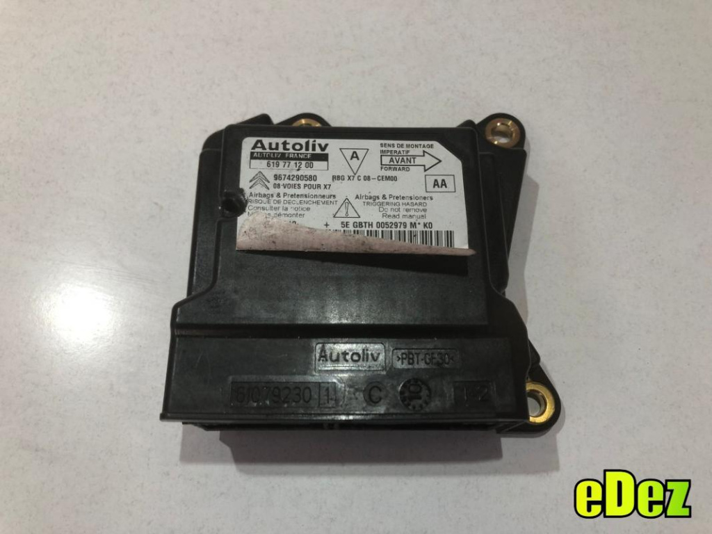 Calculator airbag Citroen C5 III (2008->) 9674290580