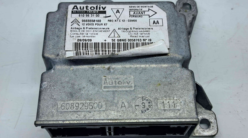 Calculator airbag Citroen C5 (III) [Fabr 2008-2017] 9665558180