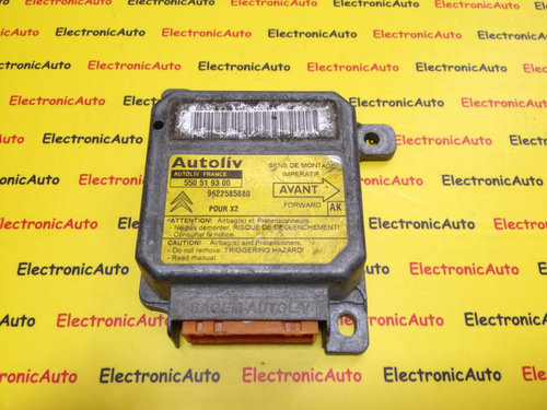 Calculator Airbag Citroen Xantia, 550519300, 9622585880