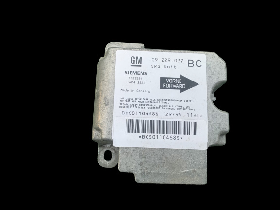 Calculator airbag Cod: 09229037 Opel Astra G [1998 - 2009] Hatchback 5-usi 1.6 MT (75 hp) (F48_ F08_)