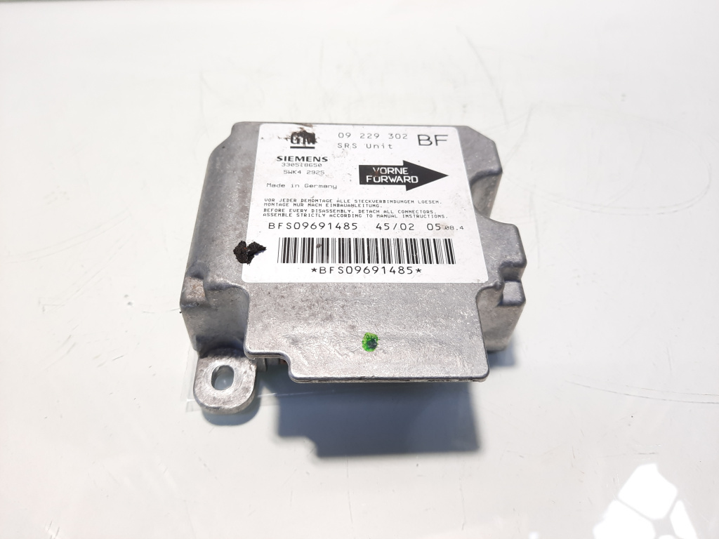 Calculator airbag, cod 09229302, Opel Astra G Combi (F35) (id:547879)