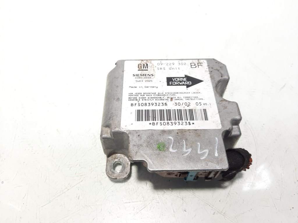 Calculator airbag, cod 09229302, Opel Astra G (idi:592863)