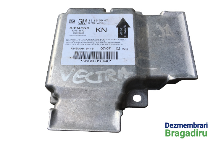 Calculator airbag Cod: 13186947 Opel Vectra C [2002 - 2005] Sedan 4-usi 1.8 MT (122 hp)