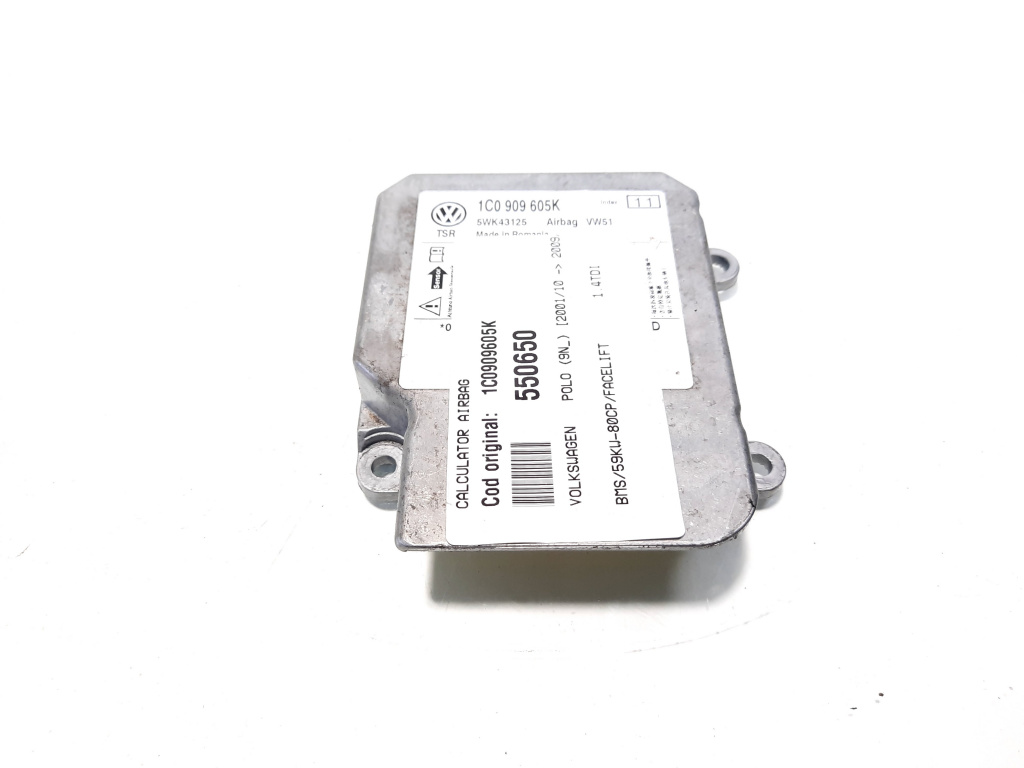 Calculator airbag, cod 1C0909605K, Vw Polo sedan (9N) (idi:550650)