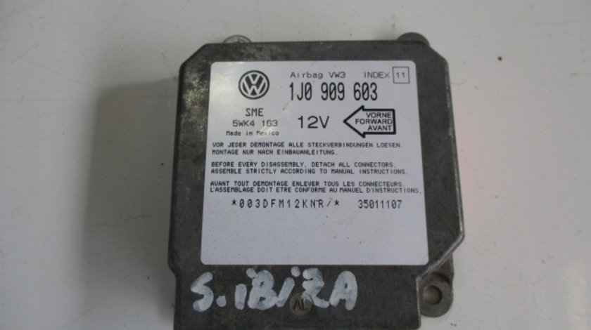CALCULATOR AIRBAG COD 1J0909603 SEAT IBIZA III 1.4 BENZINA FAB. 1999 - 2002