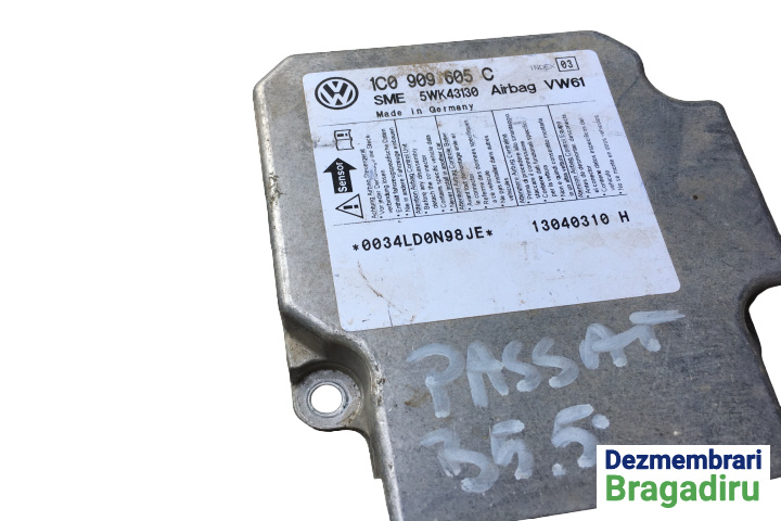 Calculator airbag Cod: 1K0909605C Volkswagen VW Golf 5 [2003 - 2009] Hatchback 5-usi 2.0 TDI DSG (140 hp)