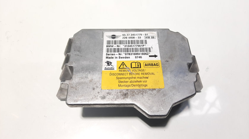 Calculator airbag, cod 3451779-01, Mini Cooper (R56) 1.6 B, N12B16A (id:474365)