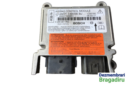Calculator airbag Cod: 4M5T-14B056-BJ Ford Focus 2 [2004 - 2008] Hatchback 5-usi 1.6 MT (101 hp) Zet...