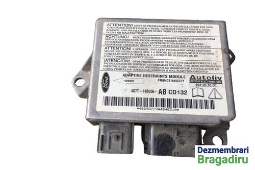 Calculator airbag Cod: 4S7T-14B056-AB Ford Mondeo MK3 [2000 - 2003] Sedan 2.0 TDDi MT (90 hp)