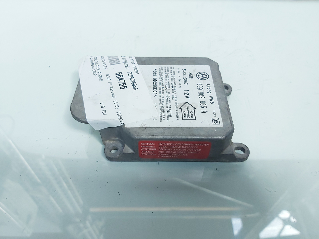 Calculator airbag, cod 6Q0909605A, Vw Golf 4 (1J1) (idi:664766)