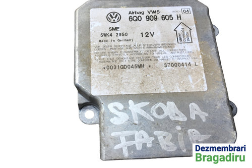 Calculator airbag Cod: 6Q0909605H Skoda Fabia 6Y [1999 - 2004] Hatchback 5-usi 1.4 MT (68 hp)