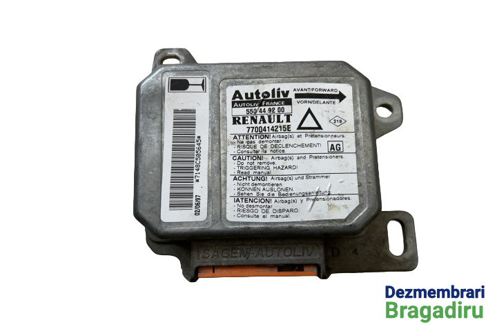 Calculator airbag Cod: 7700414215E Renault Laguna [1993 - 1998] Liftback 1.8 MT (90 hp) I (B56_ 556_)