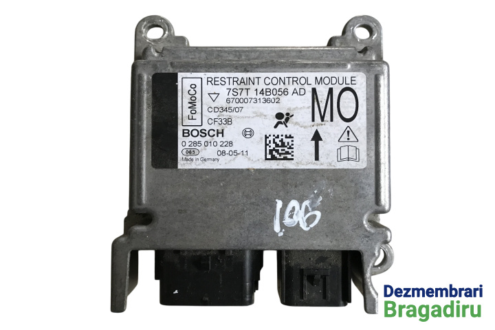 Calculator airbag Cod: 7S7T-14B056-AD 7S7T-14B056-AD Ford Mondeo MK4 [2007 - 2010] Liftback 2.2 TDCi DPF MT (175 hp) MK4 (BA7)