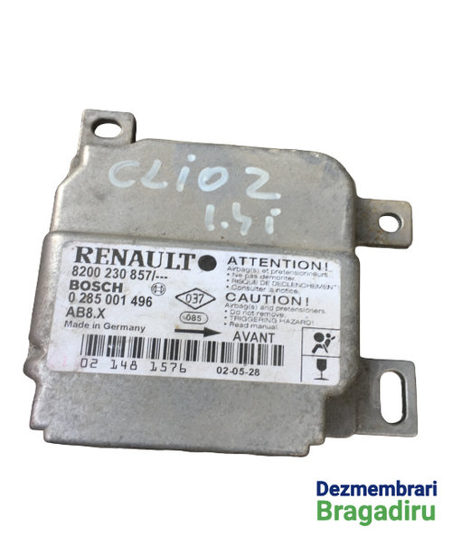 Calculator airbag Cod: 8200230857 Renault Clio 2 [facelift] [2001 - 2005] Hatchback 3-usi 1.4 MT (98...