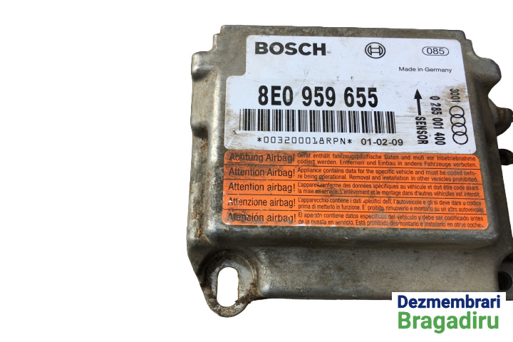 Calculator airbag Cod: 8E0959655 0285001400 Audi A4 B6 [2000 - 2005] Sedan 1.8 T MT (150 hp)