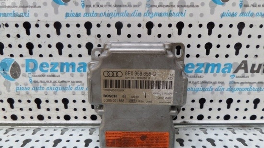 Calculator airbag, cod 8E0959655G, Audi A4 Avant (8ED, B7) 2.0tdi QUATTRO (id:188821)