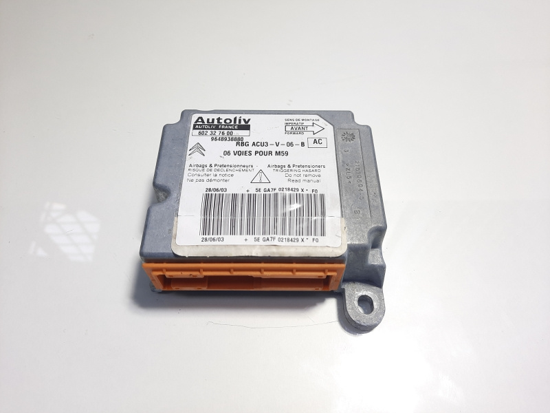 Calculator airbag, cod 9648938880, Peugeot Partner (I) 1.9 (id:167703)
