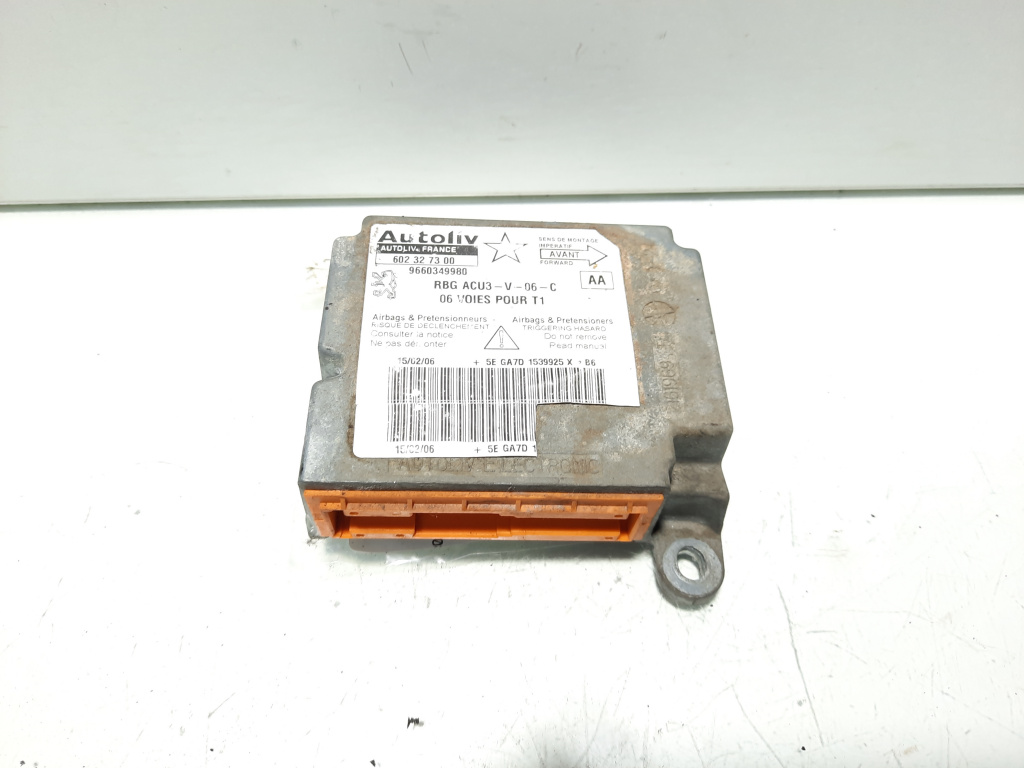 Calculator airbag, cod 9660349980, Peugeot 206 Van (idi:529417)