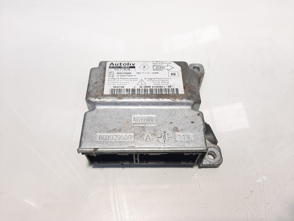 Calculator airbag, cod 9665100080, Peugeot 308 SW (id:460523)