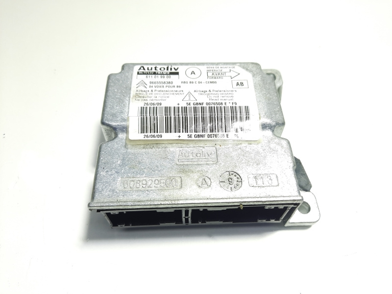 Calculator airbag, cod 9665558380, Citroen Berlingo 2 (id:405303)