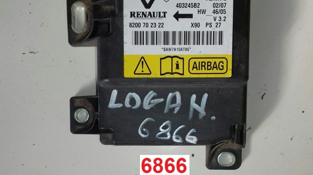 Calculator airbag Dacia Logan