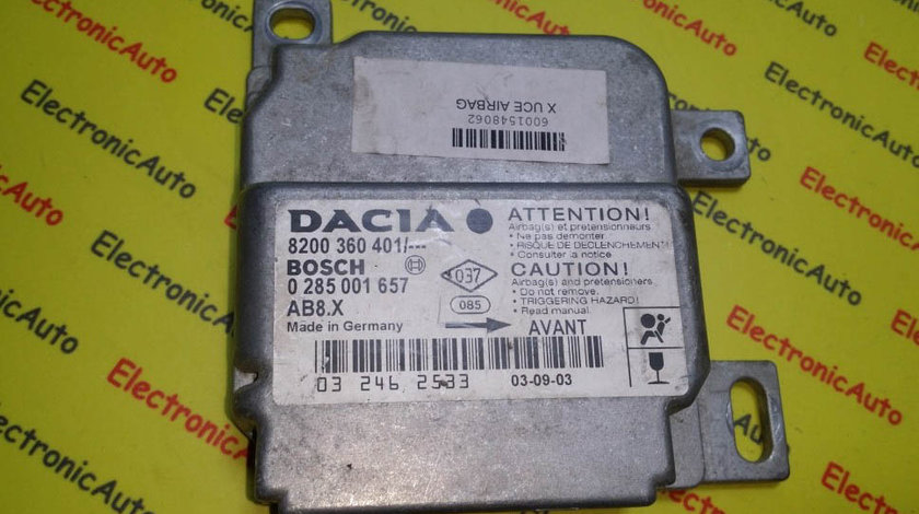 Calculator airbag Dacia Solenza 8200360401