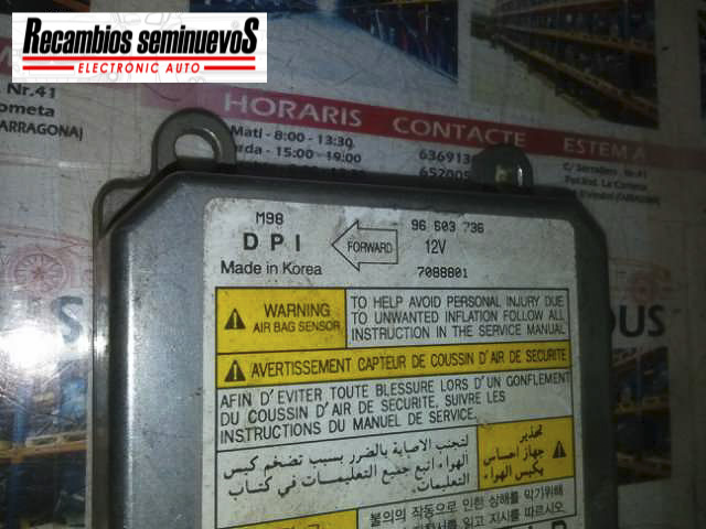 Calculator AIRBAG DAEWOO MATIZ 96 603 736 / 96603736 / 708880196 603 736 / 96603736 / 7088801