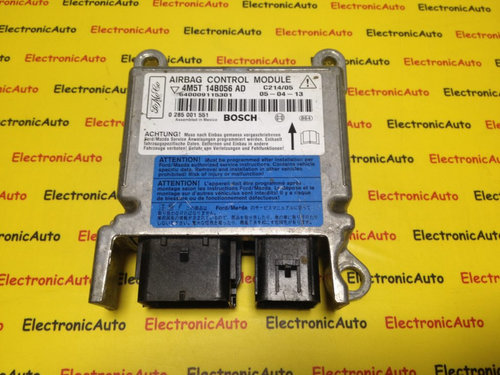 Calculator Airbag Ford Focus, 0285001551, 4M5T14B056AD,