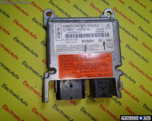 Calculator airbag Ford Focus, 4M5T14B056BJ, 0285001552,