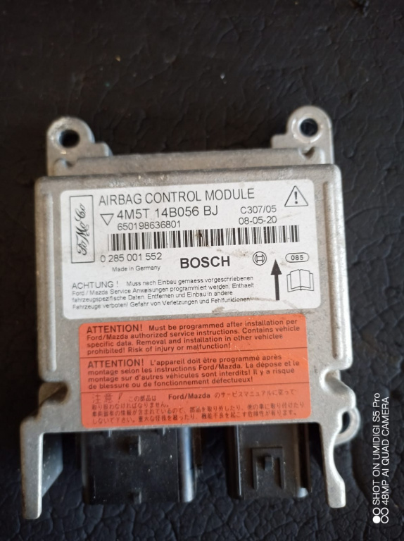 Calculator Airbag , Ford FOCUS II DA , 2004-2008 COD - 4m5t14b056bj 0285001552