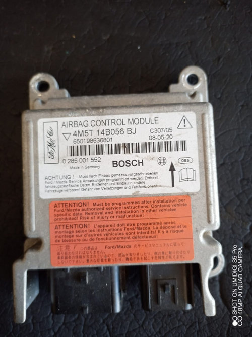 Calculator Airbag , Ford FOCUS II DA , 2004-2008 COD - 4m5t14b056bj 0285001552