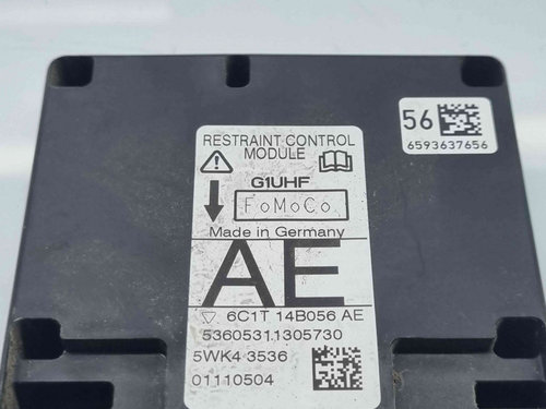 Calculator airbag Ford Transit [Fabr 2006-2013] 6C1T-14B056-AE 2.4 TDCI T24D 80KW / 109CP
