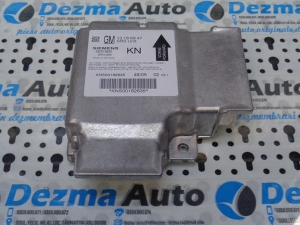 Calculator airbag GM13186947, Opel Vectra C GTS