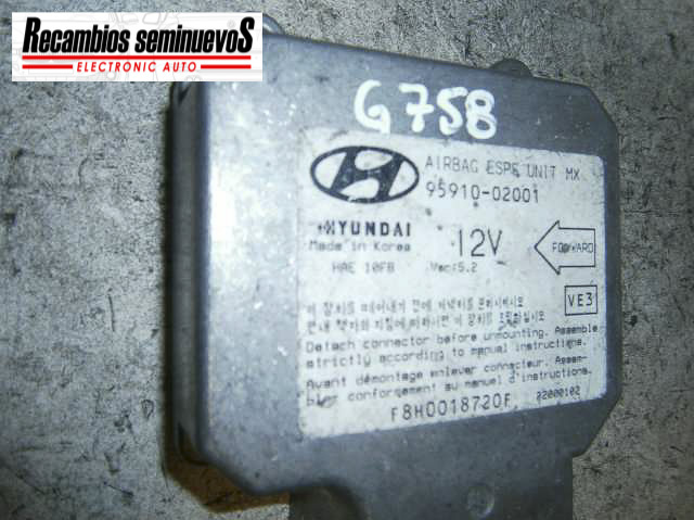 Calculator AIRBAG HYUNDAI MATRIX 95910-02001 / 95910 02001 / 959100200195910-02001 / 95910 02001 / 9591002001