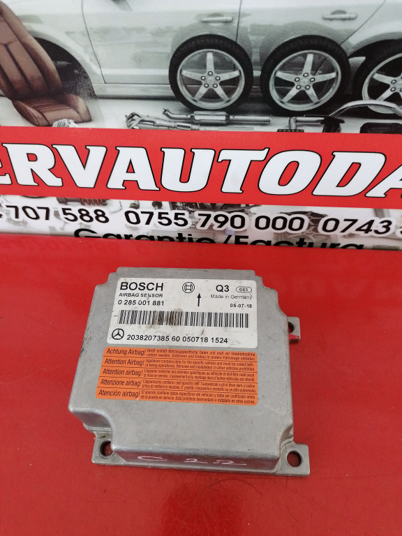Calculator Airbag Mercedes-Benz C-Class (2001-2007) [W203] 2.2 Motorina 2002, 2038207385 / 0285001813 / 2038206385