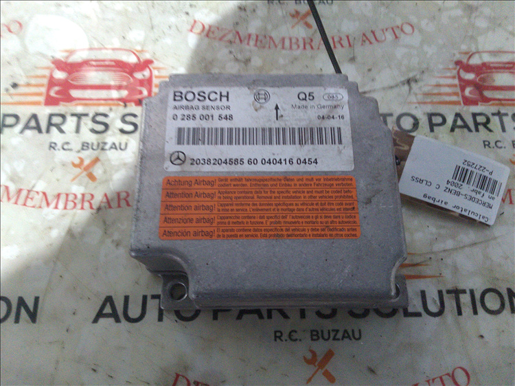 Calculator airbag MERCEDES-BENZ C CLASS an fabr. 2004