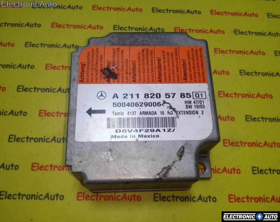 Calculator AIRBAG MERCEDES-BENZ Class E A 211 820 57 85 / A2118205785A 211 820 57 85 / A2118205785