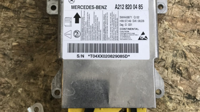 Calculator airbag Mercedes Benz E220 W212, 170cp, Automat sedan 2009 (A2128200285)